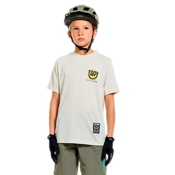 Bike koszulka Troy Lee Designs Youth Skyline SS Ride happy pumice 2026 - 2