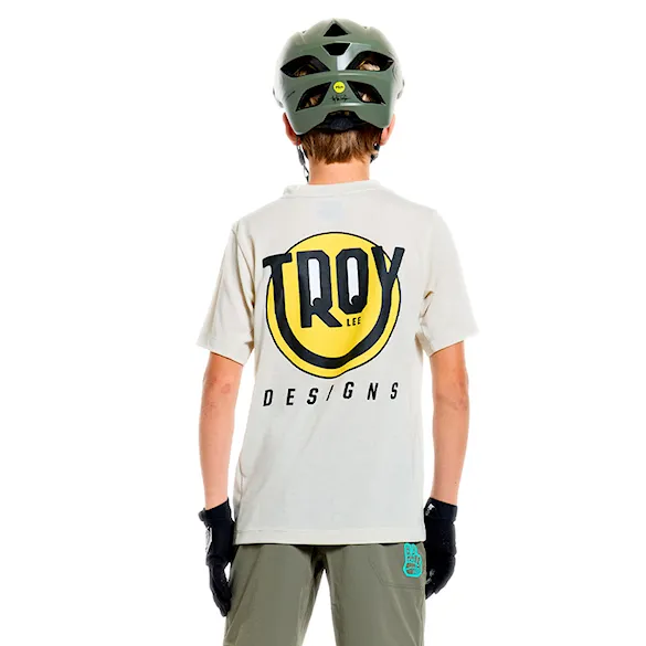 Bike koszulka Troy Lee Designs Youth Skyline SS Ride happy pumice 2026 - 1