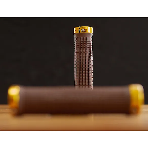 Bike chwyty Chromag Squarewave brown/gold - 3