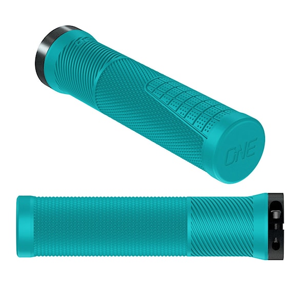 Bike gripy OneUp Thin Lock-On turquoise - 1