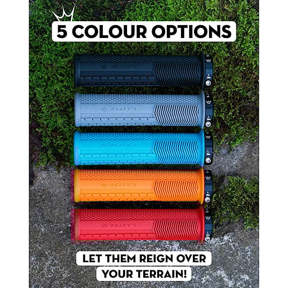 Bike chwyty Peaty's Monarch Knurl Thick slate - 2