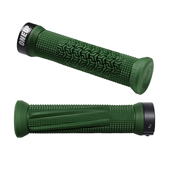 Bike gripy OneUp Goldstone Lock-on Grips dark green - 1