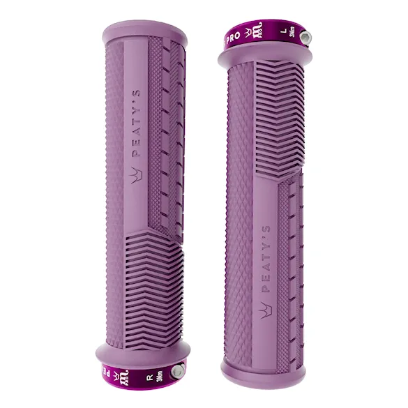 Bike Grips Peaty's Monarch Pro Knurl Thick plum - 1