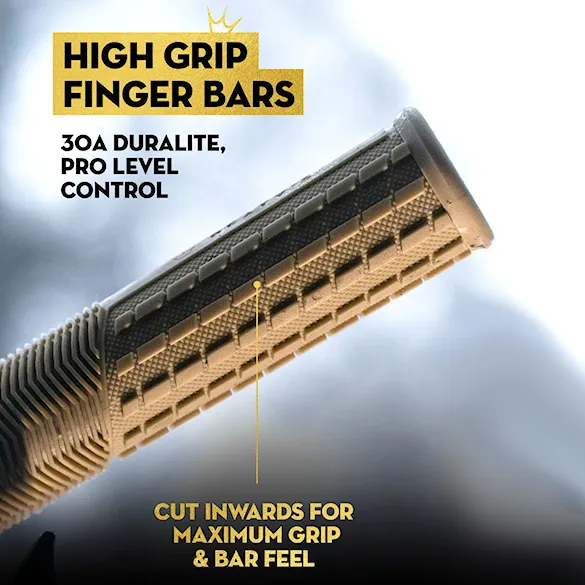 Bike Grips Peaty's Monarch Pro Knurl Thin plum - 6