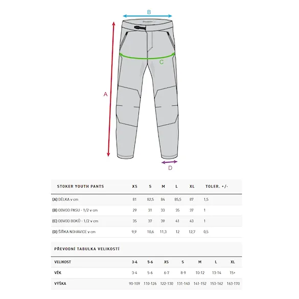 Bike Pants Horsefeathers Stoker Youth Pants black 2026 - 5