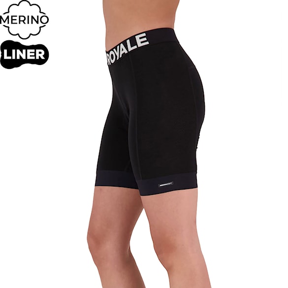 Cyklistická vložka Mons Royale Wms Epic Merino Shift Bike Short Liner black 2024 - 1