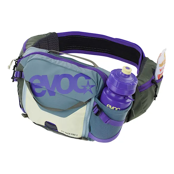 Bike Hip Bag EVOC Hip Pack Pro 3 + Hydration Bladder 1,5 steel/violet/dark olive - 3