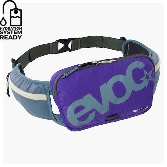 Bike ledvinka EVOC Hip Pouch steel/violet/dark olive - 1