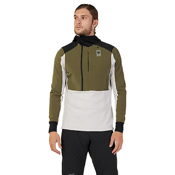 Bike mikina Fox Defend Thermal Hoodie olive green 2024 - 1