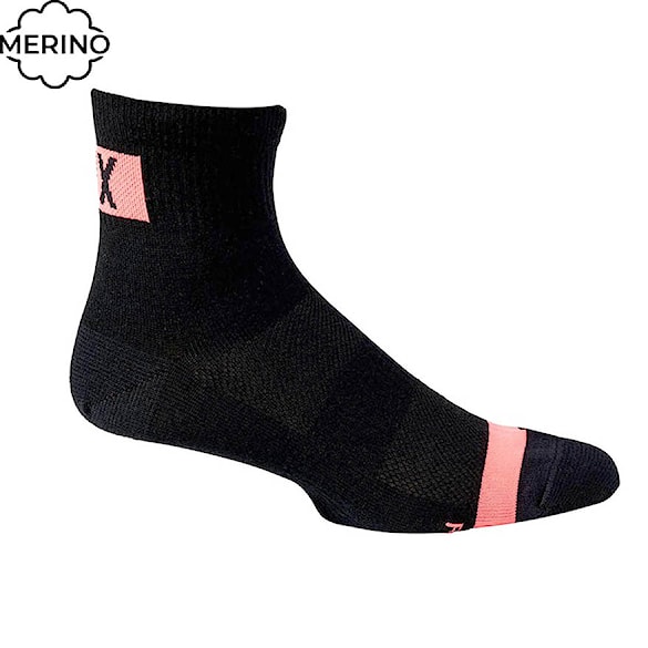 Bike ponožky Fox 4" Flexair Merino black 2021 - 1
