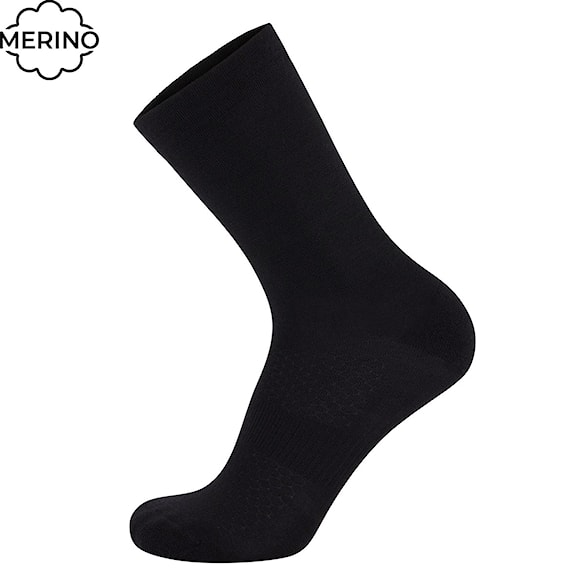 Bike ponožky Mons Royale Atlas Crew Sock black small logo 2024 - 1