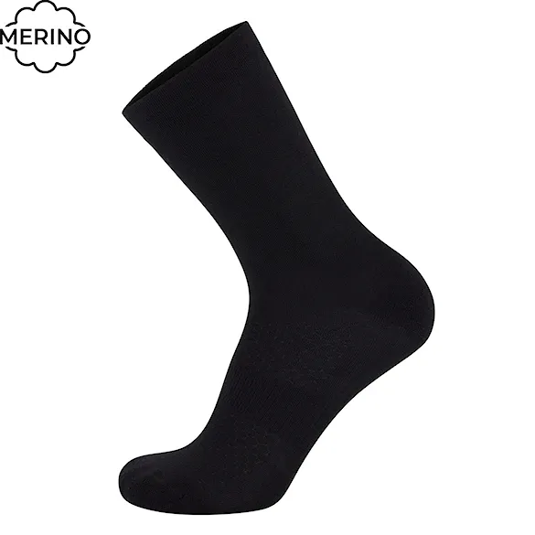 Bike ponožky Mons Royale Atlas Crew Sock black small logo 2024 - 1