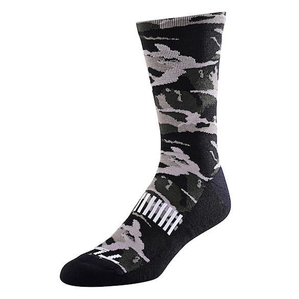 Bike Socks Troy Lee Designs Performance Sock Camo Signature black 2024 - 2