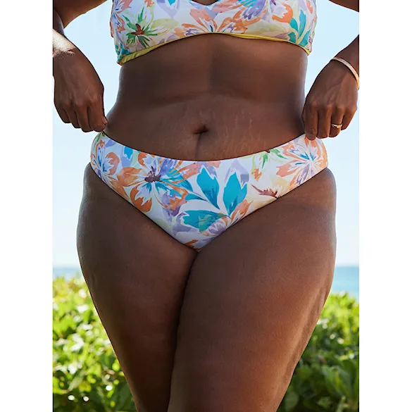 Plavky Roxy Retro Revo Hipster snow white pualani combo 2023 - 17