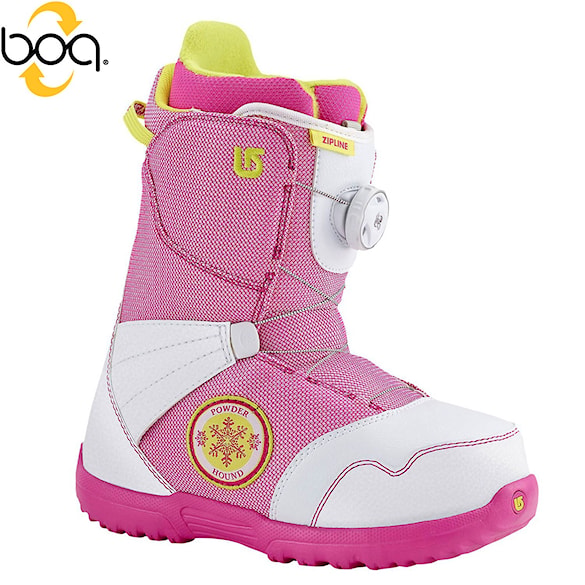 Boty na snowboard Burton Zipline Boa white/pink 2016 - 1