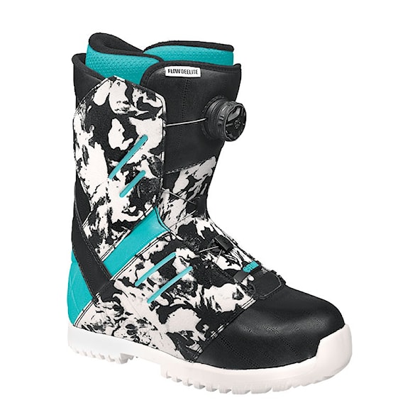 Winter Shoes Flow Deelite Boa Coiler camo/blue 2015 - 1