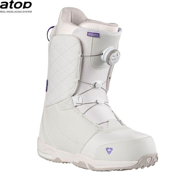Snowboard Boots Gravity Aura Atop white/lavender 2025 - 1