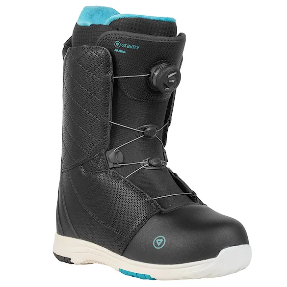 Buty snowboardowe Gravity Aura MOZ black/teal 2027 - 1
