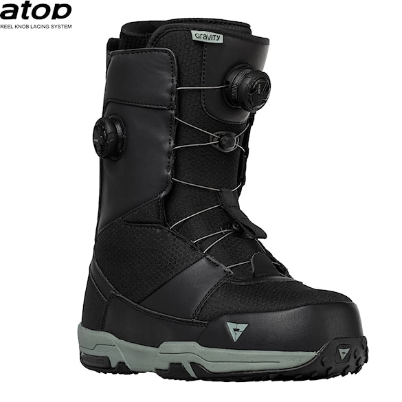 Topánky na snowboard Gravity Manual Dual Atop black/sage 2024 - 1
