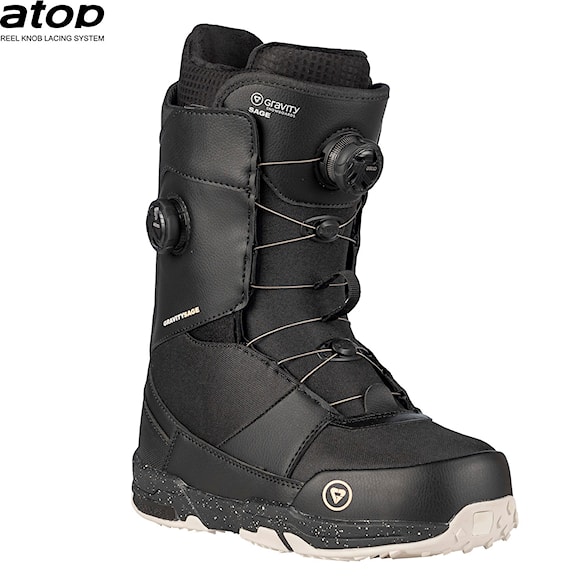 Topánky na snowboard Gravity Sage Dual Atop black 2026 - 1