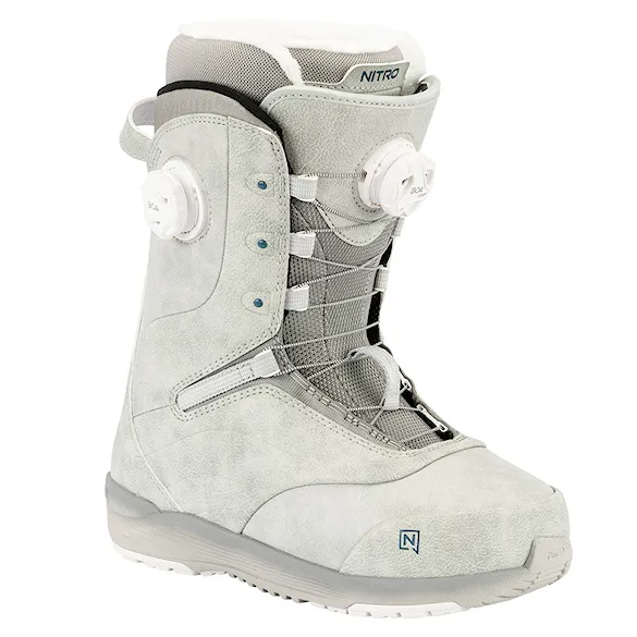 Topánky na snowboard Nitro Crown BOA light grey 2026 - 1