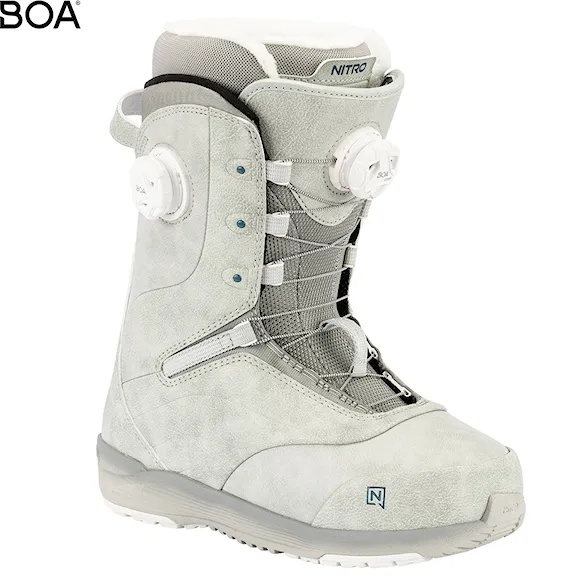 Buty snowboardowe Nitro Crown BOA light grey 2026 - 1