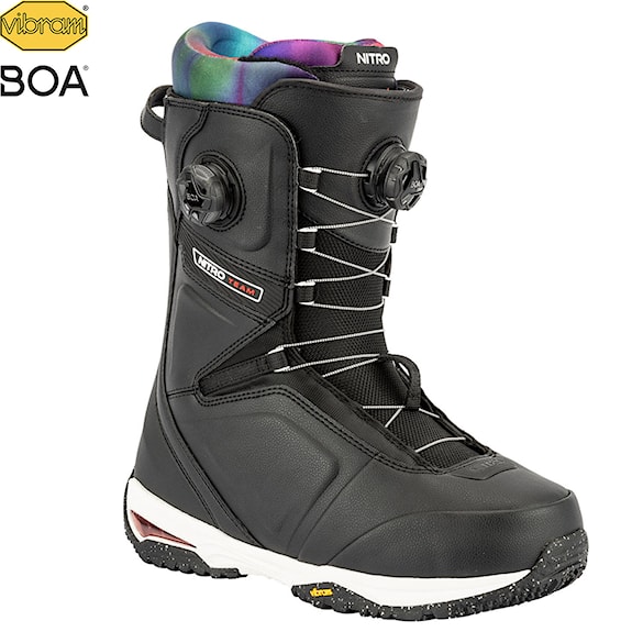 Topánky na snowboard Nitro Team BOA black-tie dye 2026 - 1