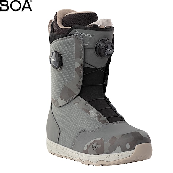 Buty snowboardowe Nidecker Rift grey camo 2023 - 1