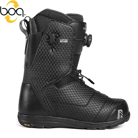 Topánky na snowboard Nidecker Tracer Heel Lock Coiler black 2019 - 1