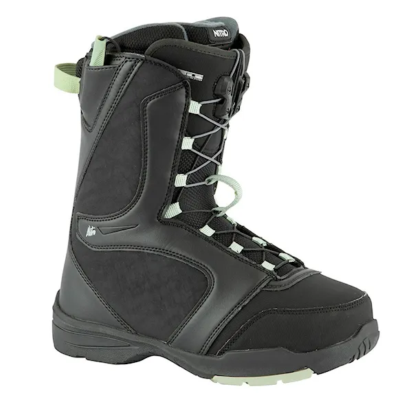 Buty snowboardowe Nitro Flora TLS black/mint 2024 - 1