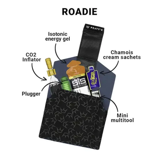 Brašna na kolo Peaty's Holdfast Trail Tool Wrap slate grey - 17