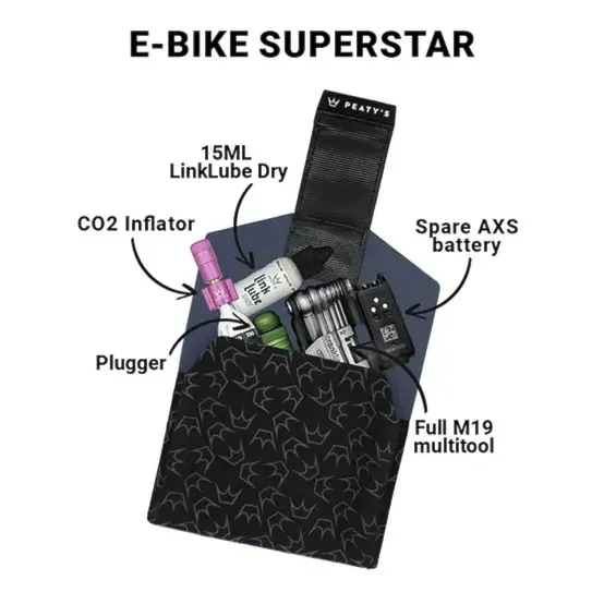 Brašna na kolo Peaty's Holdfast Trail Tool Wrap slate grey - 18