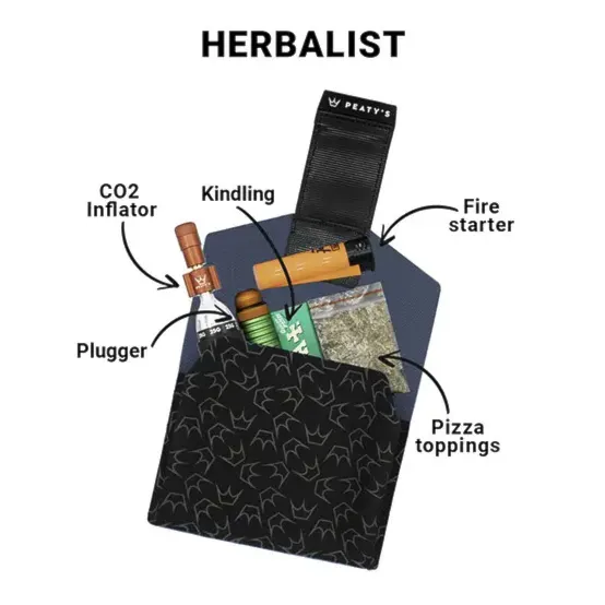Brašna na kolo Peaty's Holdfast Trail Tool Wrap slate grey - 19