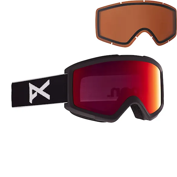 Snowboardové brýle Anon Helix 2.0 black | perceive sunny red+amber 2026 - 1