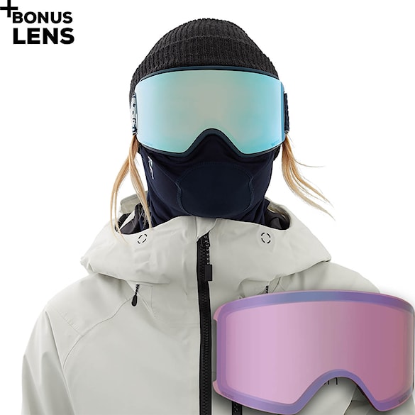 Gogle snowboardowe Anon Wm3 MFI noom | perc.var.blue+perc.cloudy pink 2021 - 1