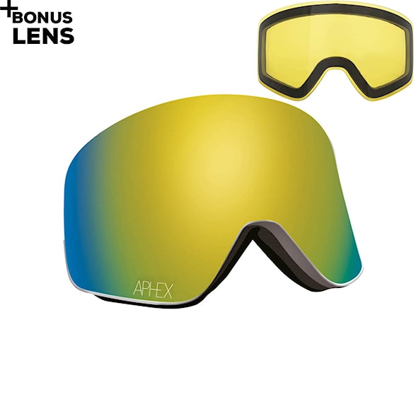 Snowboardové brýle Aphex Oxia matt white | revo gold+yellow 2021 - 1