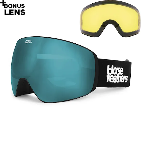 Snowboardové brýle Horsefeathers Scout black | mirror blue 2027 - 1