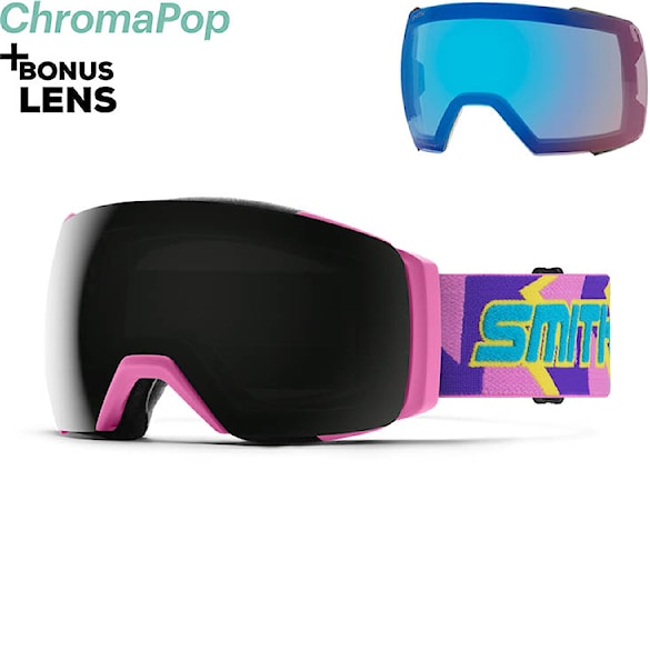 Snowboard Goggles Smith I/O MAG XL flamingo archive | sun black cp+storm rose flash 2022 - 1