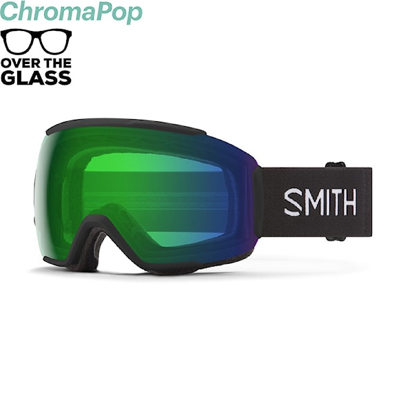 Gogle snowboardowe Smith Sequence Otg black | chromapop everyday green mirror 2026 - 1