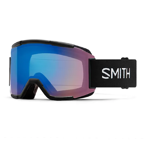 Snowboard Goggles Smith Squad black | cp storm rose red flash+yellow 2025 - 1