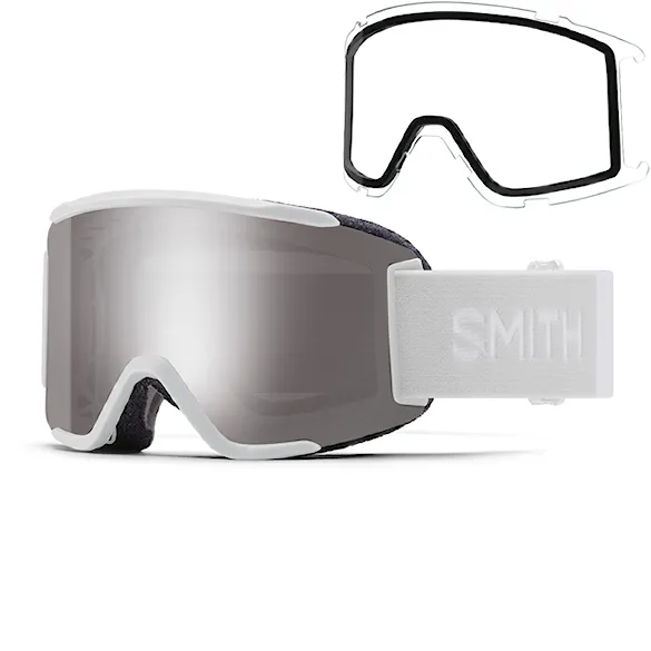 Snowboardové brýle Smith Squad S white vapor | cp sun platinum+clear 2027 - 1