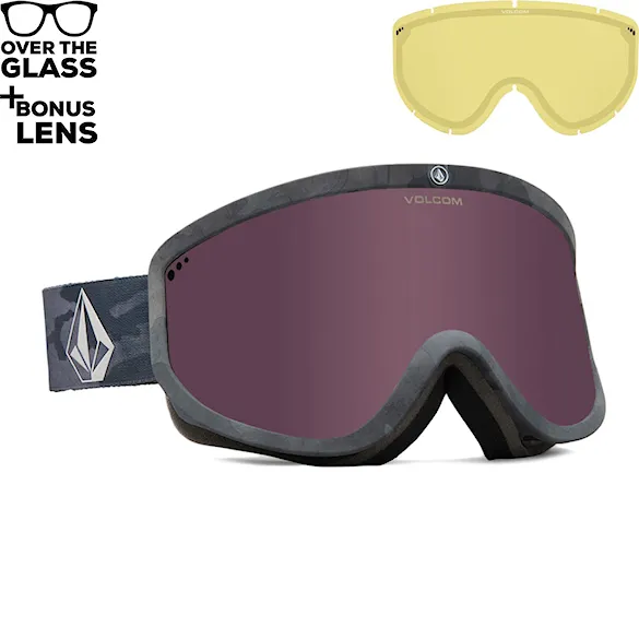 Snowboardové brýle Volcom Footprints cloudwash camo | light bronze+yellow 2024 - 1