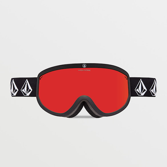 Snowboardové brýle Volcom Footprints matte black stone | red chrome+yellow 2026 - 2
