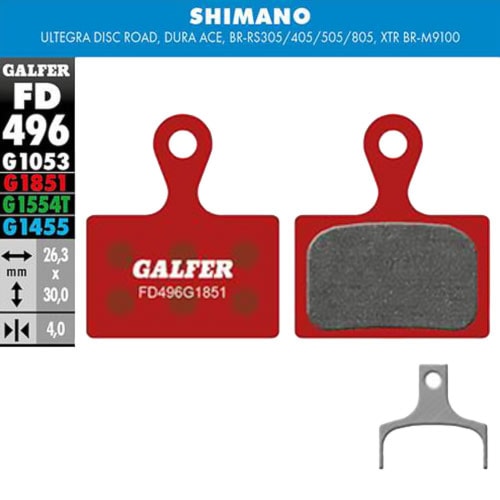 Brake Pads Galfer Advanced FD496 G1851 Shimano - 1