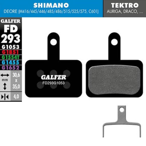Klocek hamulcowy Galfer Performance FD293 G1053 Shimano, Tektro, TRP - 1