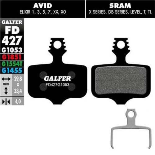 Klocek hamulcowy Galfer Performance FD427 G1053 Avid/SRAM/Braking/Lewis - 1