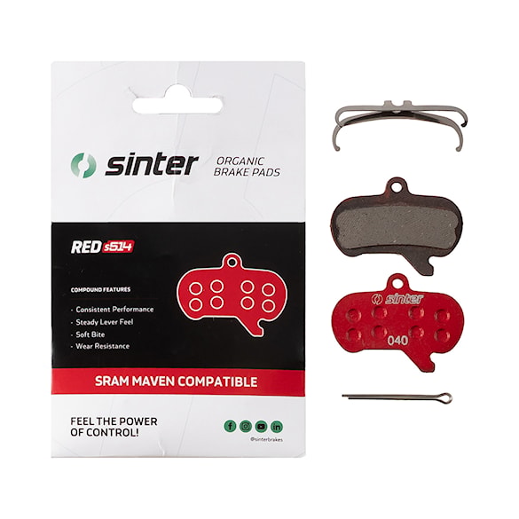 Brake Pads Sinter SRAM (Maven) Red - 2