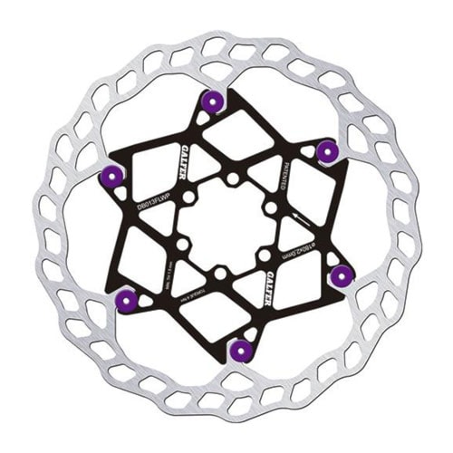 Brake Disc Galfer Floating Disc Wave 180 mm × 2,0 mm purple pins - 1
