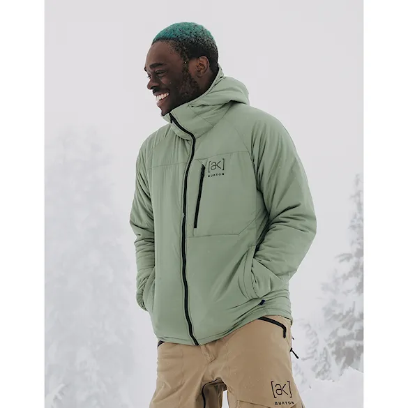 Bunda na snowboard Burton [ak] Helium Hooded Stretch Insulated hedge green 2024 - 3