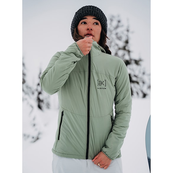 Bunda na snowboard Burton Wms [ak] Helium Hooded Stretch Insulated hedge green 2024 - 3